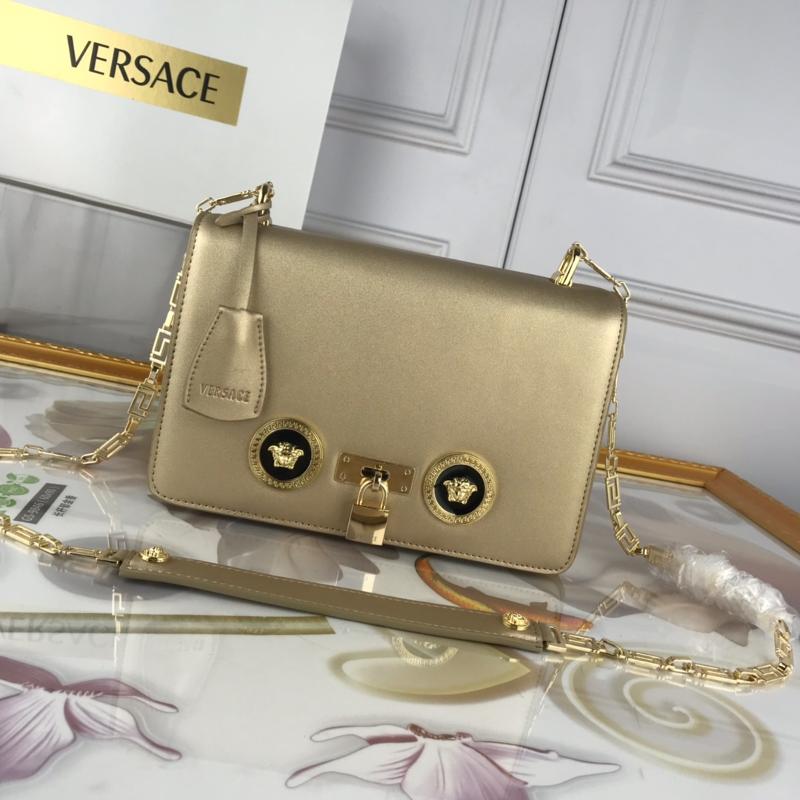 Versace Chain Handbags DBFG303 Plain Gold Buckle